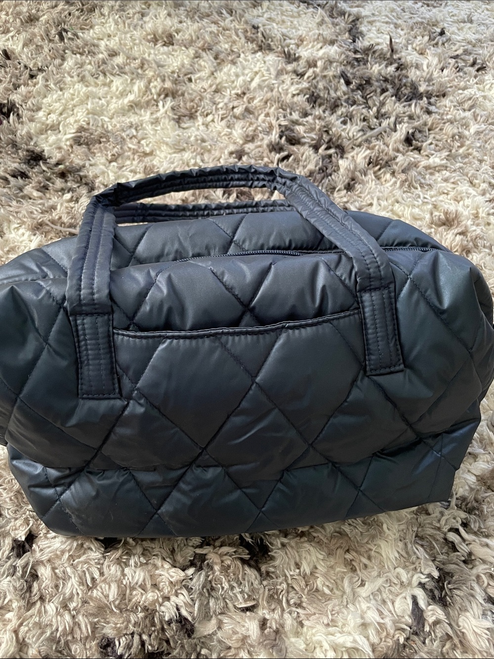 Vera Bradley Quilted Slouchy Satchel Bag in Peacoat - Picture 4 of 5